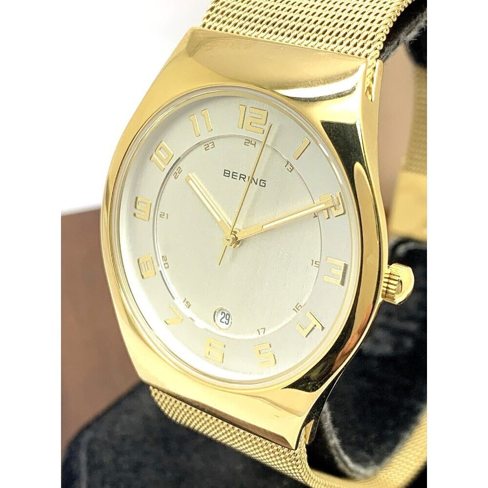 Bering Women's Watch 11937-334 Quartz Silver Dial Gold Tone Stainless St…